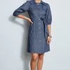 Elie Tahari Dresses & Jumpsuits Stretch Denim Dress