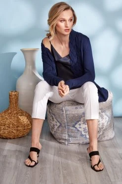 Elie Tahari Cable Cardigan