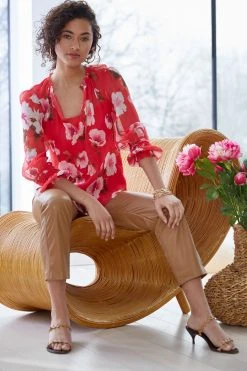 Elie Tahari Tops Primrose Chiffon Shirt