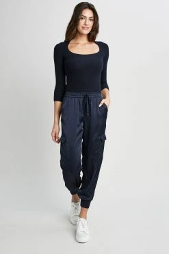 Elie Tahari Cargo Satin Pant Pants