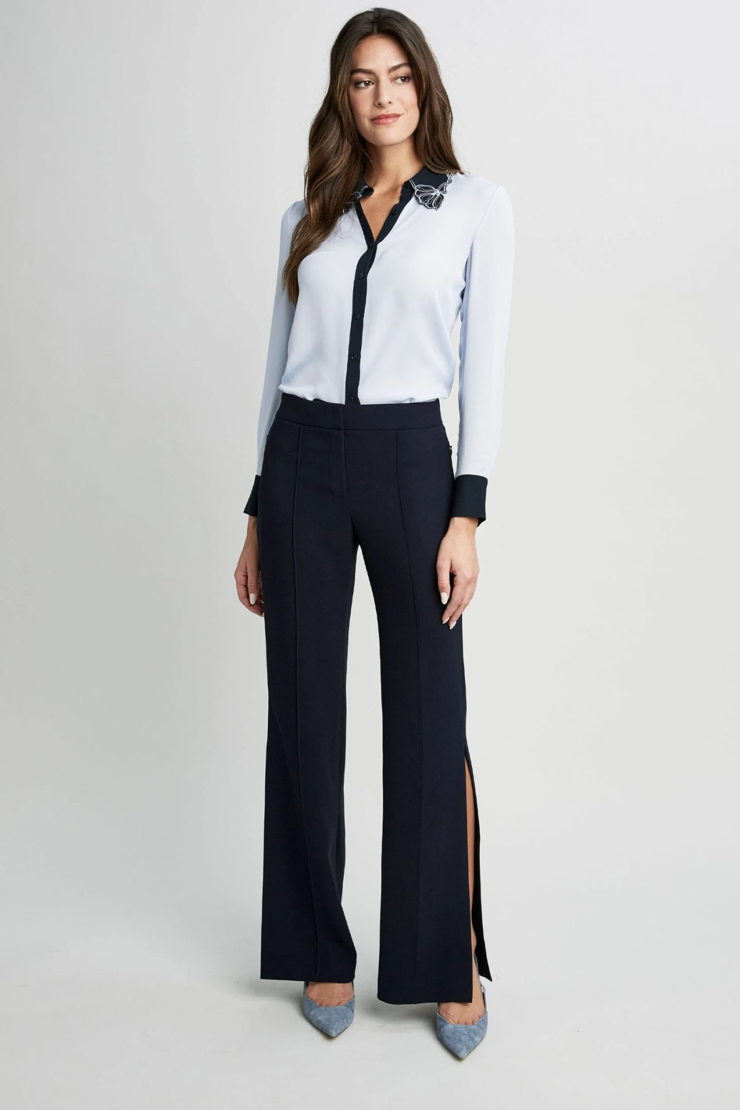 Elie Tahari Side Slit Pant Pants 3 Elie Tahari Side Slit Pant Pants