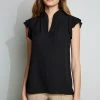Elie Tahari Tops Flutter Sleeve Shirt 1 Elie Tahari Tops Flutter Sleeve Shirt