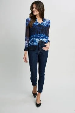 Elie Tahari Shibori Utility Shirt 9 Elie Tahari Shibori Utility Shirt