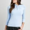 Elie Tahari 3/4 Twisted Knit Knits