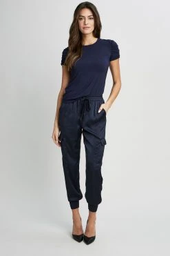 Elie Tahari Knits Ruched Sleeve Knit