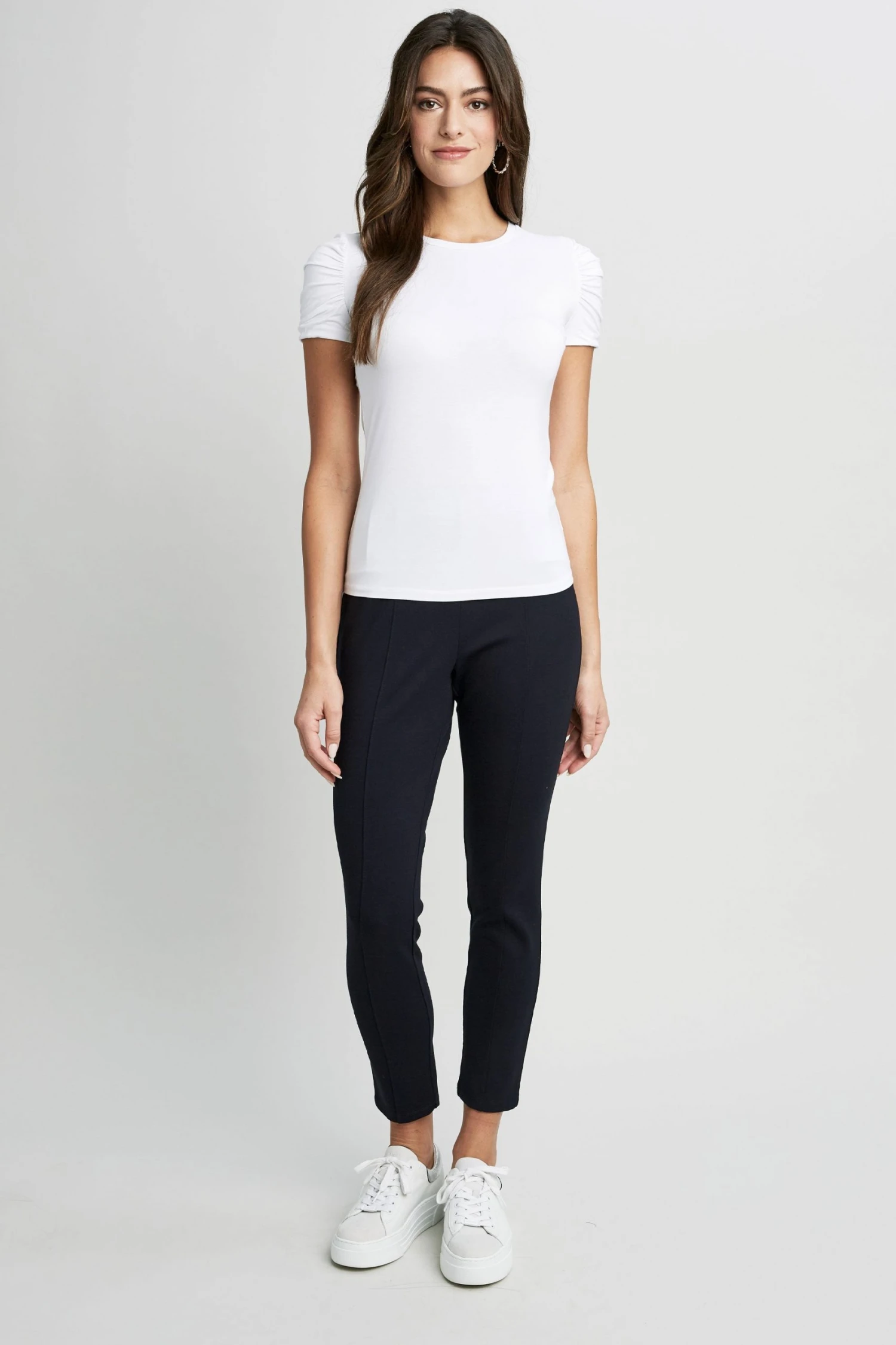 Elie Tahari Knits Ruched Sleeve Knit 6 Elie Tahari Knits Ruched Sleeve Knit