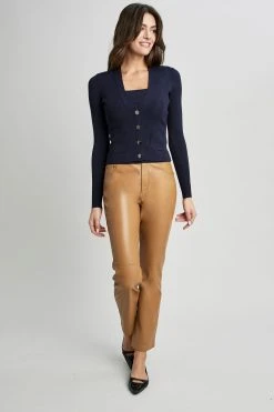 Elie Tahari Ribbed Cardigan