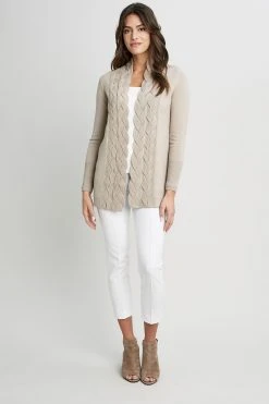 Elie Tahari Sweaters Cable Cardigan