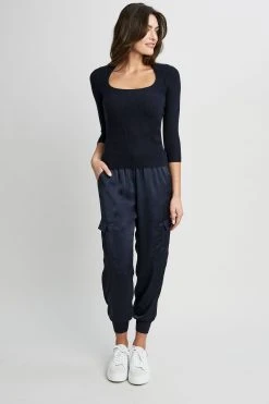 Elie Tahari Sweaters Silk/Cashmere Contour Sweater