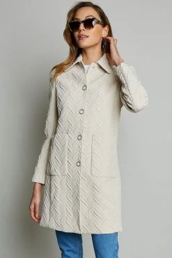 Elie Tahari Suits Jacquard Topper