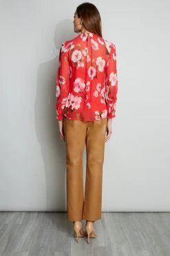Elie Tahari Tops Primrose Chiffon Shirt