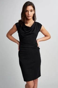 Elie Tahari Cowl Ruched Dress Dresses & Jumpsuits