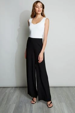 Elie Tahari Wide Leg Crepe Pant 9 Elie Tahari Wide Leg Crepe Pant