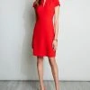 Elie Tahari Short Sleeve Dart Dress Dresses & Jumpsuits