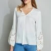 Elie Tahari Embroidered Long Sleeve Shirt