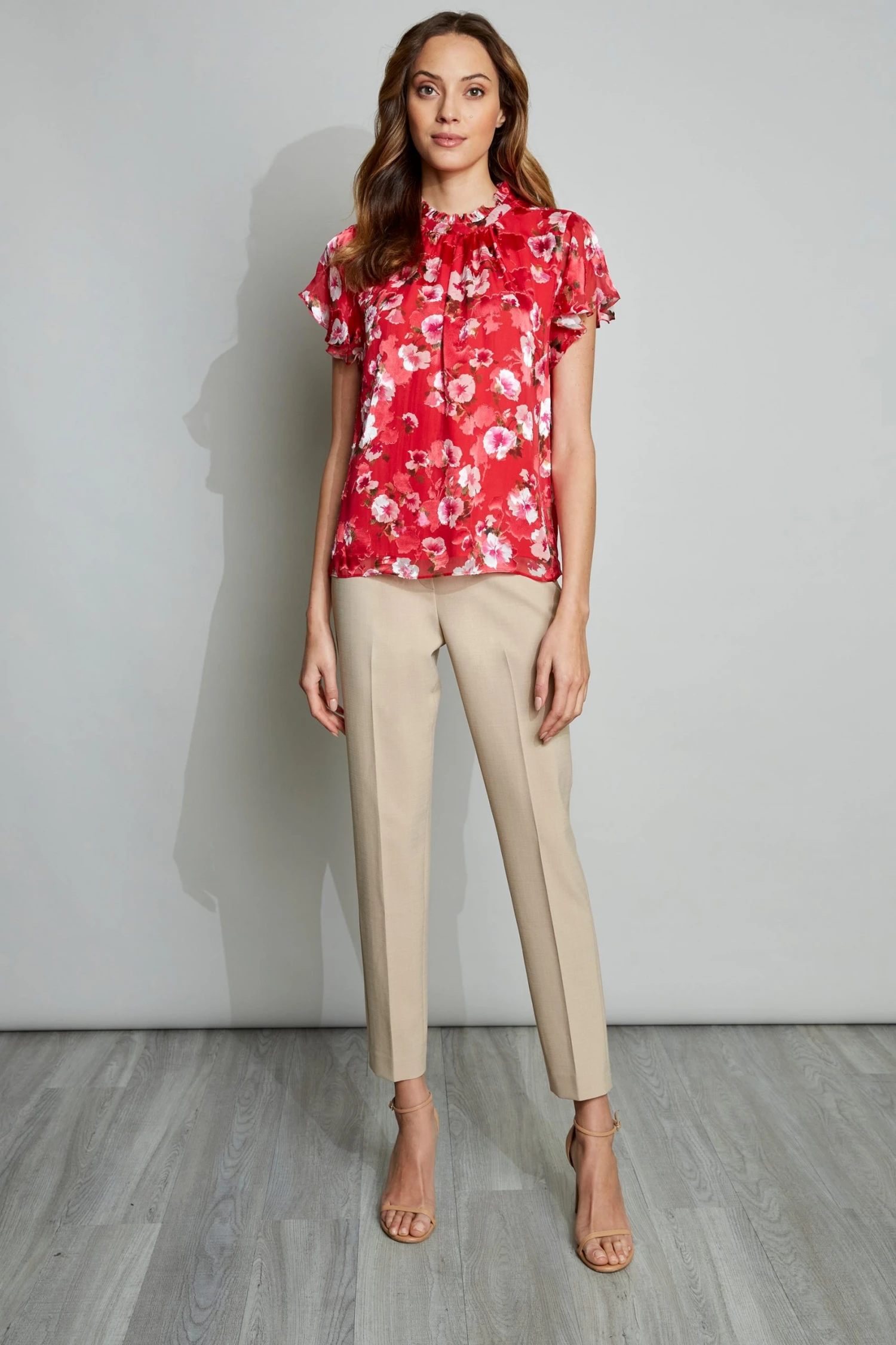 Elie Tahari Primrose Flutter Shirt Tops 4 Elie Tahari Primrose Flutter Shirt Tops