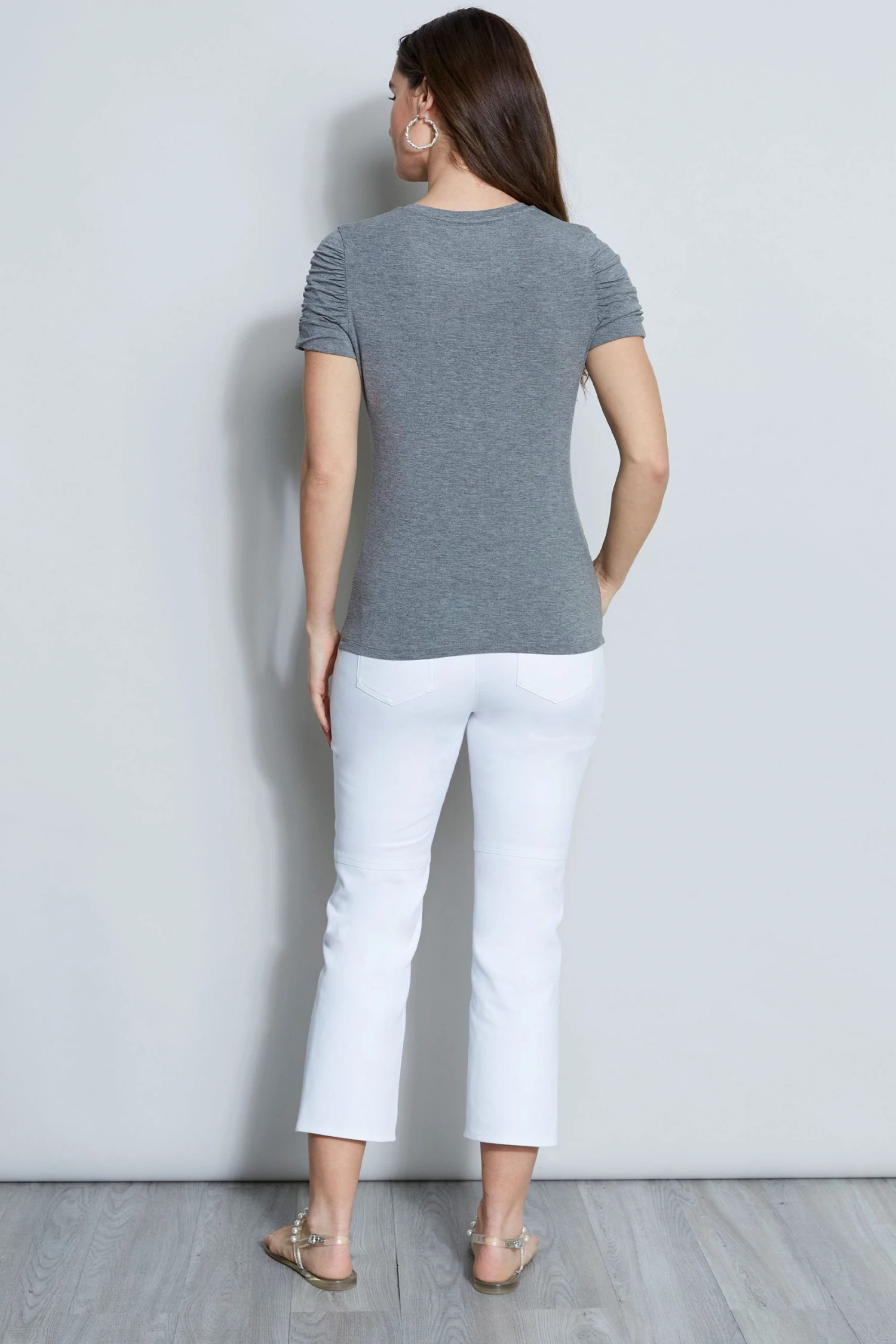 Elie Tahari Knits Ruched Sleeve Knit 5 Elie Tahari Knits Ruched Sleeve Knit