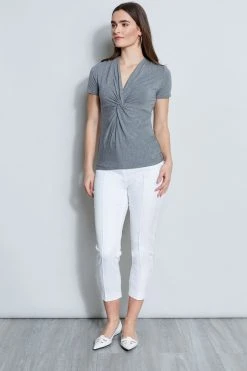 Elie Tahari Short Sleeve Twist Knot Knit Knits 7 Elie Tahari Short Sleeve Twist Knot Knit Knits