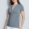 Elie Tahari Short Sleeve Twist Knot Knit Knits 1 Elie Tahari Short Sleeve Twist Knot Knit Knits