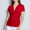 Elie Tahari Short Sleeve Twist Knot Knit Knits 1 Elie Tahari Short Sleeve Twist Knot Knit Knits