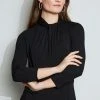 Elie Tahari Knits 3/4 Twist Neck Knit 1 Elie Tahari Knits 3/4 Twist Neck Knit