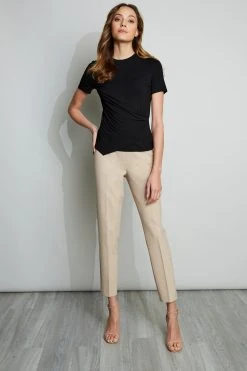 Elie Tahari Asymmetric Hem Tee