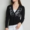 Elie Tahari Lace Insert Cardigan 2 Elie Tahari Lace Insert Cardigan