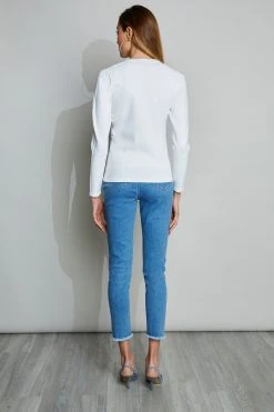 Elie Tahari Sweaters Lace Insert Cardigan 11 Elie Tahari Sweaters Lace Insert Cardigan