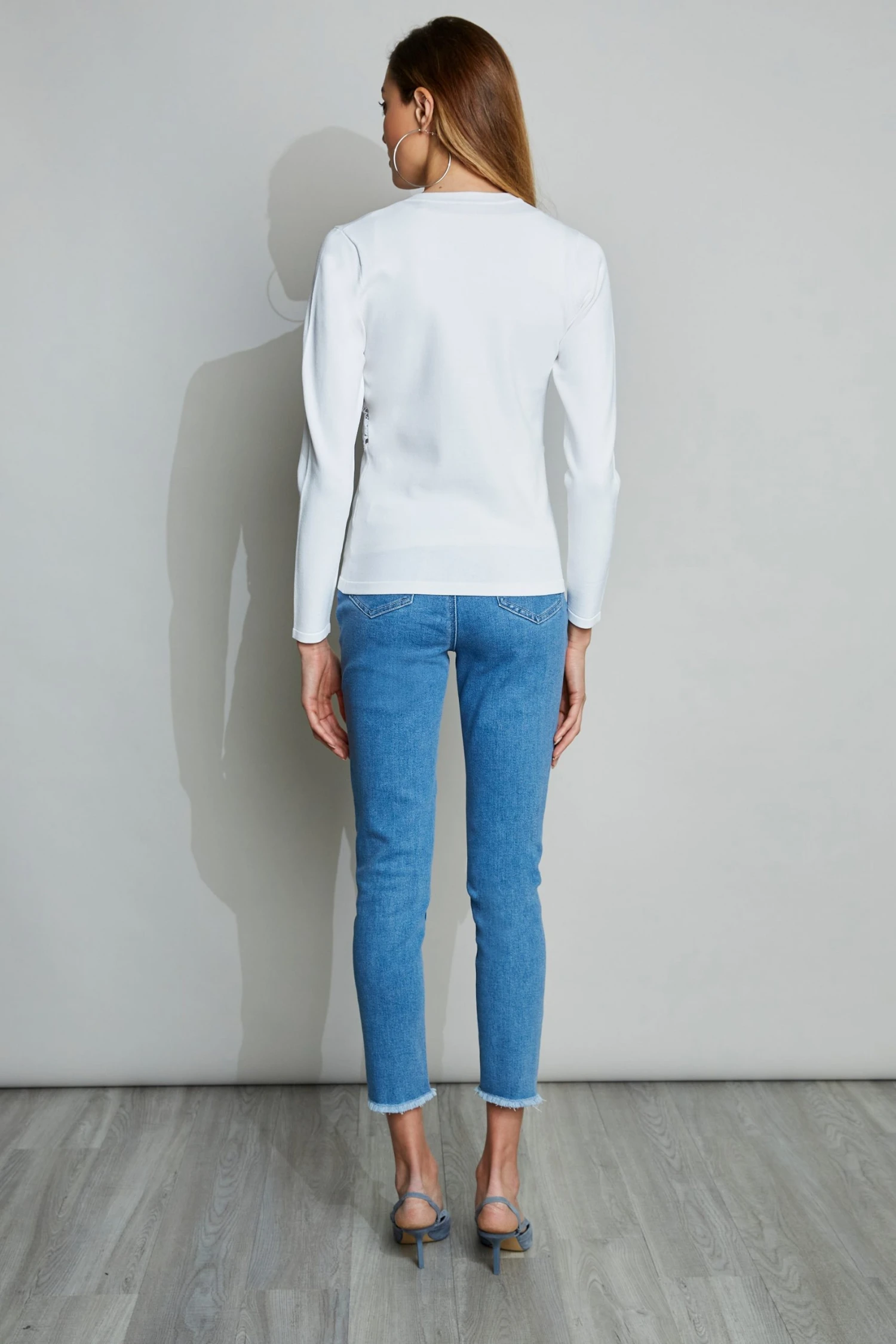 Elie Tahari Sweaters Lace Insert Cardigan 7 Elie Tahari Sweaters Lace Insert Cardigan