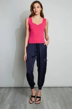 Elie Tahari Contour Tank Sweater