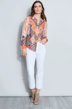 Elie Tahari Silk Georgette Bali Shirt 10 Elie Tahari Silk Georgette Bali Shirt