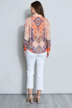 Elie Tahari Silk Georgette Bali Shirt 11 Elie Tahari Silk Georgette Bali Shirt