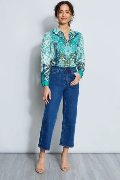Elie Tahari Cropped Jean Pants