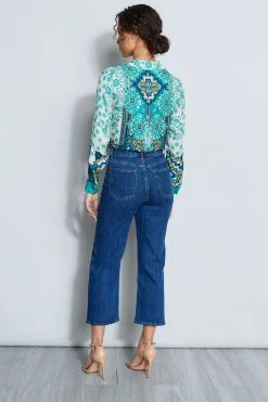 Elie Tahari Cropped Jean Pants