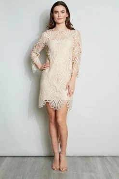 Elie Tahari Scallop Lace Dress Dresses & Jumpsuits