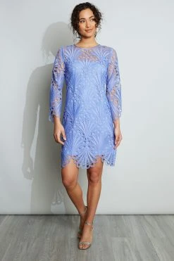 Elie Tahari Dress Musings Scallop Lace Dress