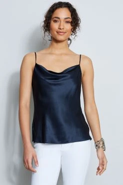 Elie Tahari Silk Satin Cami Tops