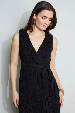 Elie Tahari Silk Ruffle Midi Dress 12 Elie Tahari Silk Ruffle Midi Dress