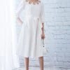 Elie Tahari Dress Musings Keyhole Cotton Midi Dress 1 Elie Tahari Dress Musings Keyhole Cotton Midi Dress