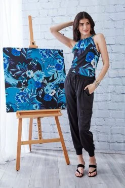 Elie Tahari Nouveau Halter Shirt