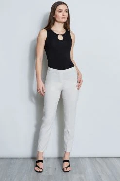 Elie Tahari Slim Fit Linen Pant 6 Elie Tahari Slim Fit Linen Pant