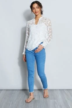 Elie Tahari Zeina Lace Shirt