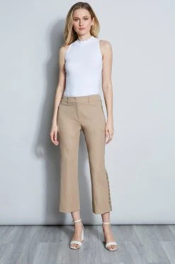 Elie Tahari Embroidered Cropped Pant It's All In The Details