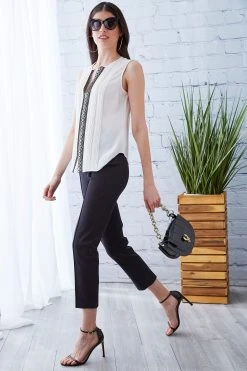 Elie Tahari Tops Lace Detail Shirt