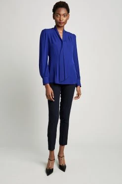 Elie Tahari Percy Tie Shirt Tops