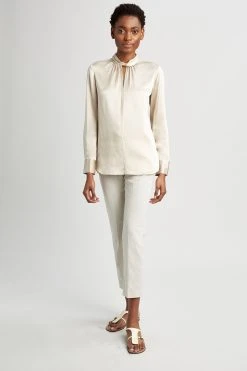 Elie Tahari Silk Twist Shirt