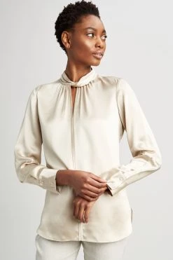 Elie Tahari Silk Twist Shirt