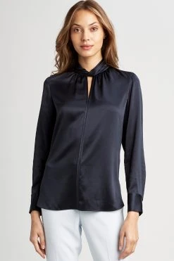 Elie Tahari Silk Twist Shirt