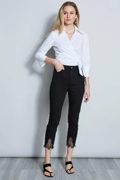 Elie Tahari Poplin Wrap Shirt