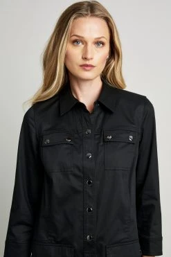 Elie Tahari Safari Shirt Dress 8 Elie Tahari Safari Shirt Dress